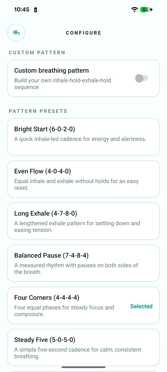 Breathe Patterns